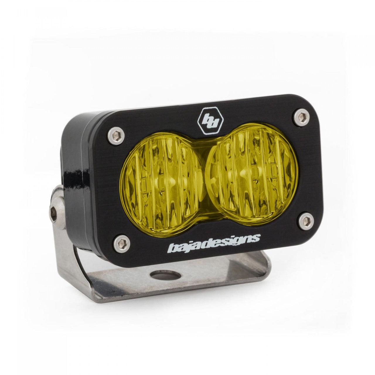 Baja Designs S2 Pro Black LED Light Pod, Wide Cornering Pattern, Amber - Apollo Off-Road