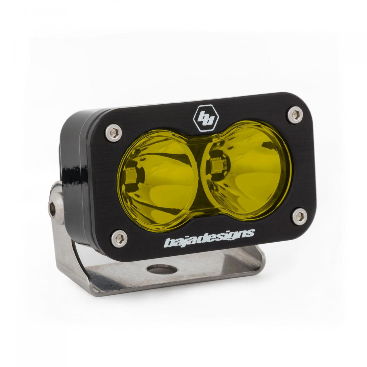 Baja Designs S2 Pro Black LED Light Pod, Work-Scene Pattern, Amber - Apollo Off-Road
