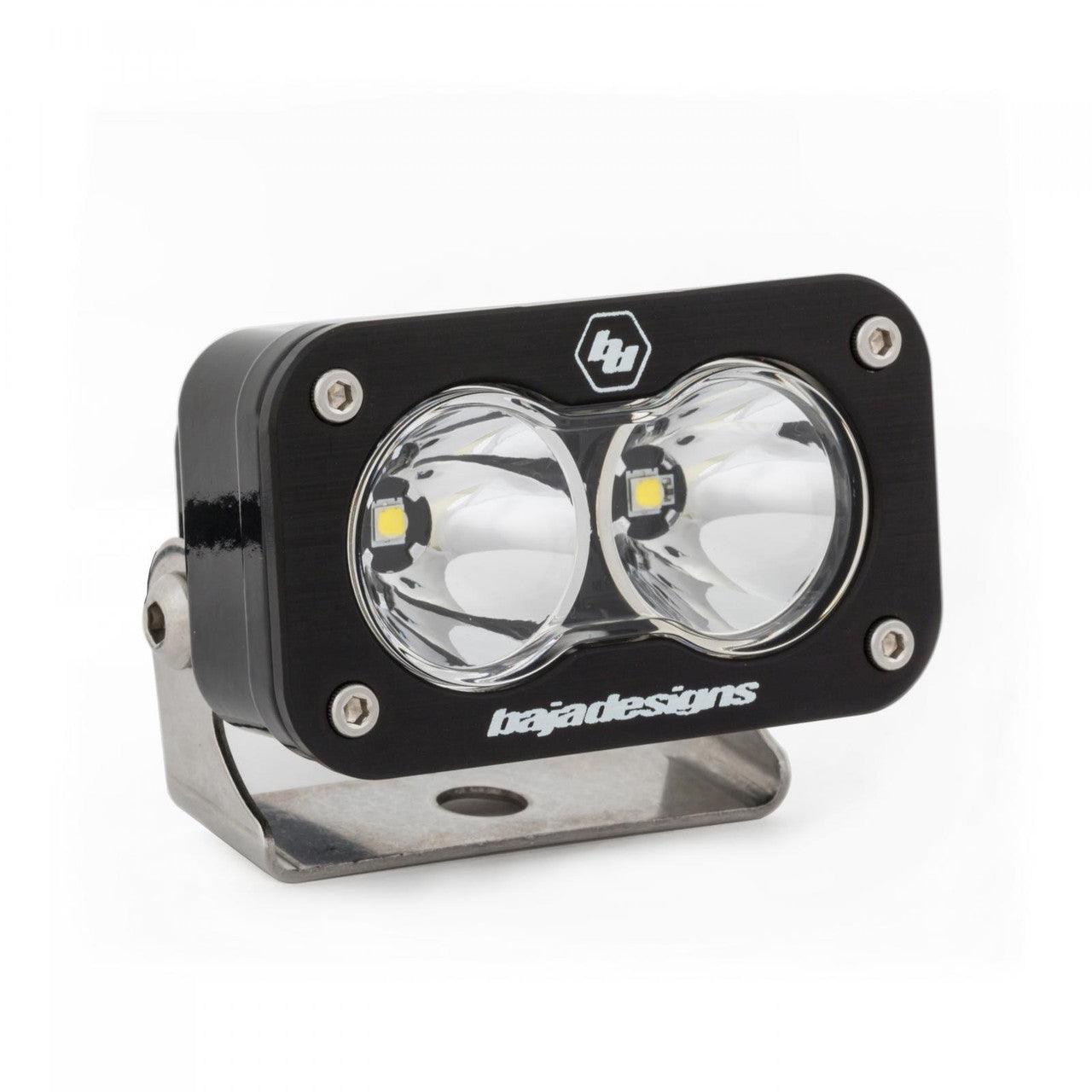 Baja Designs S2 Pro Black LED Light Pod, Work-Scene Pattern, Clear - Apollo Off-Road