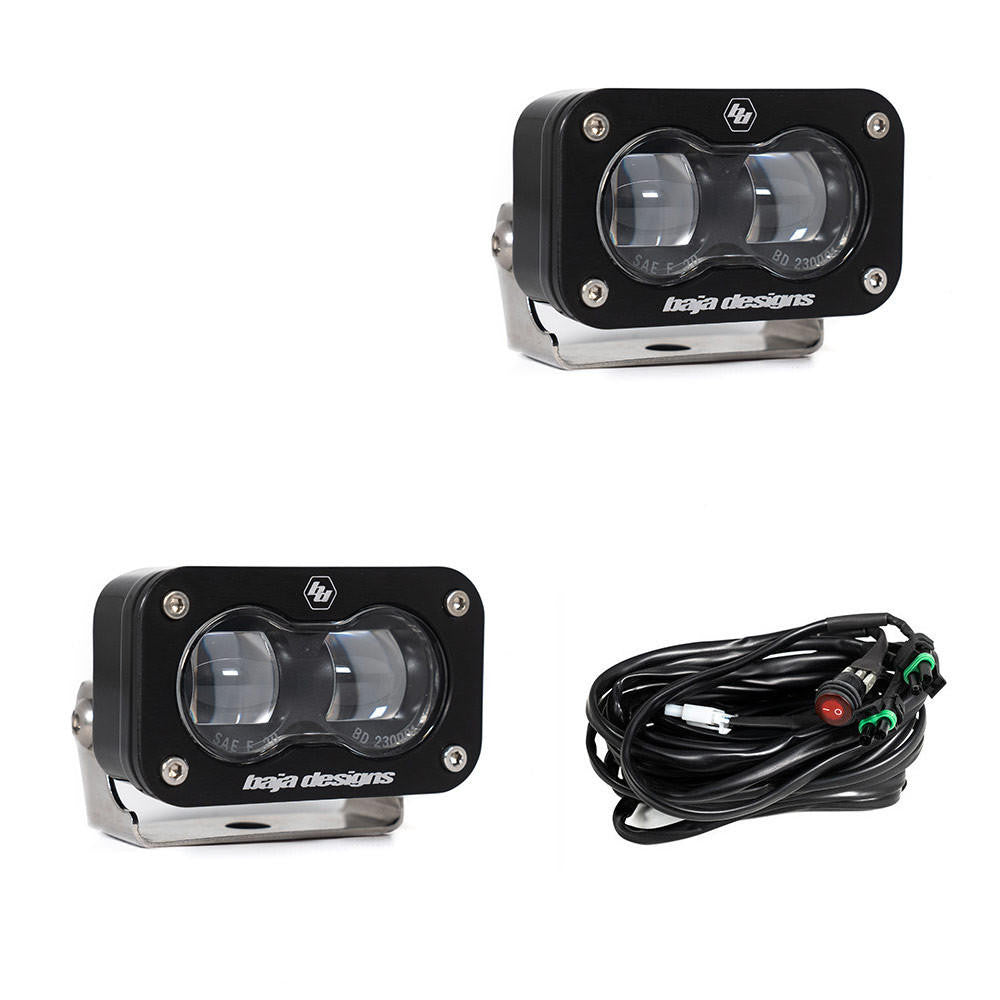 Baja Designs S2 SAE, Pair LED Spot, Universal - Apollo Off-Road