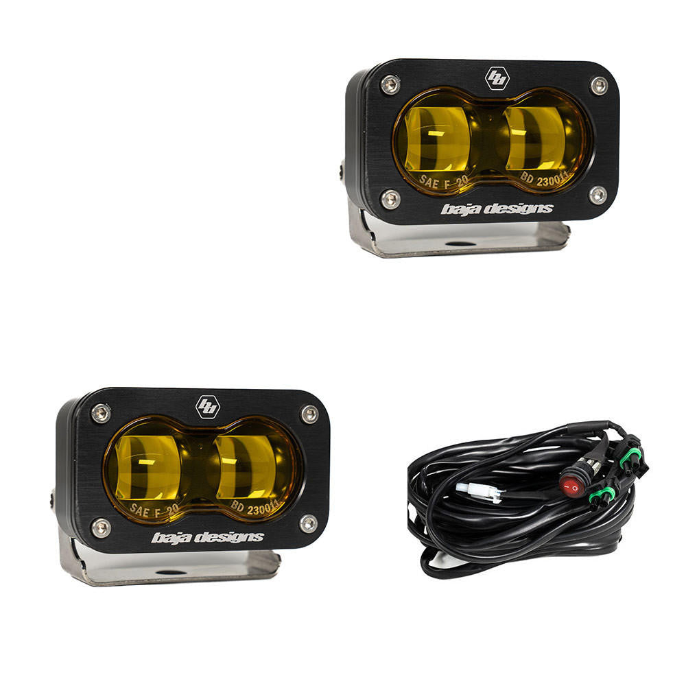 Baja Designs S2 SAE, Pair LED Spot, Universal - Apollo Off-Road