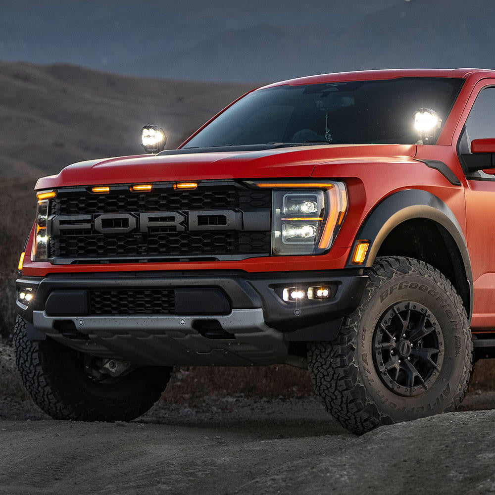 Baja Designs S2 SAE/S2 Pro Fog Pocket Kit for 2021+ Ford F-150 Raptor and 2022+ Bronco Raptor - Apollo Off-Road