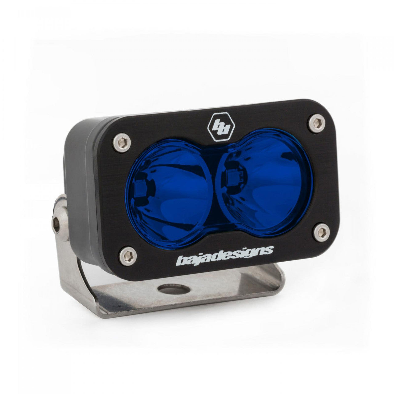 Baja Designs S2 Sport Black LED Light Pod, Spot Pattern, Blue - Apollo Off-Road