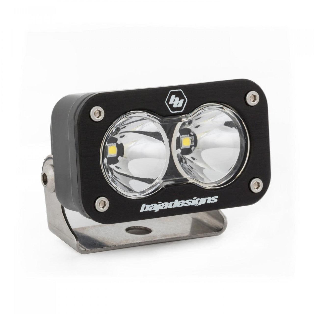 Baja Designs S2 Sport Black LED Light Pod, Spot Pattern, Clear - Apollo Off-Road