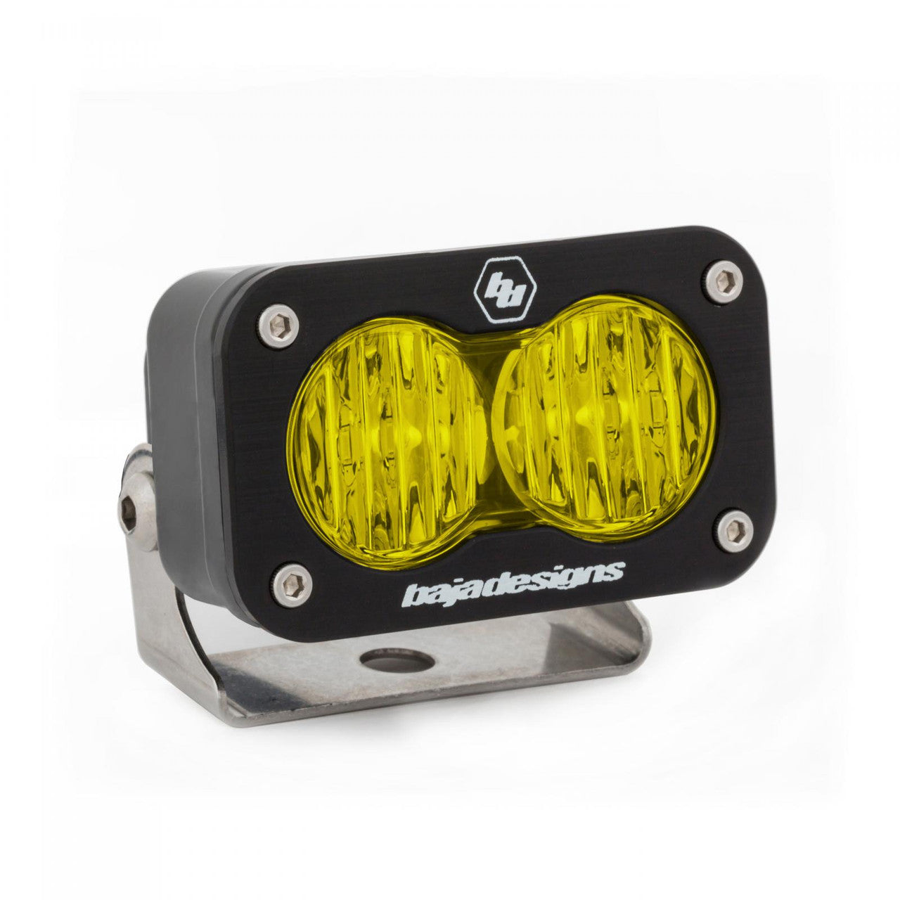 Baja Designs S2 Sport Black LED Light Pod, Wide Cornering Pattern, Amber - Apollo Off-Road