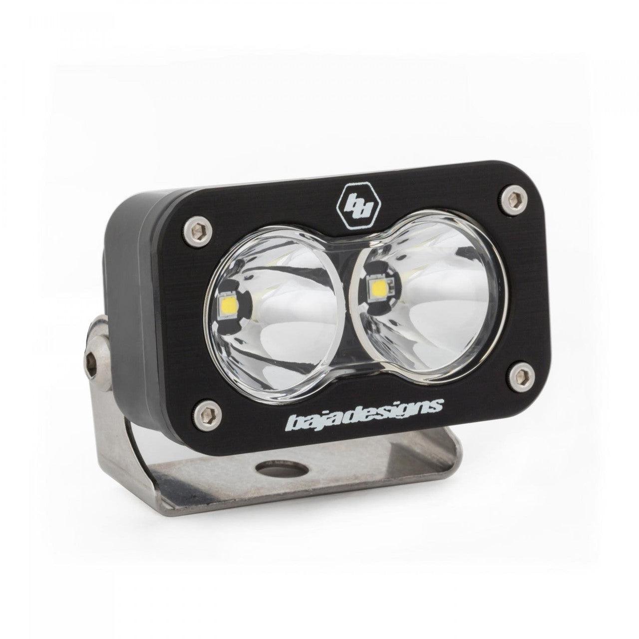 Baja Designs S2 Sport Black LED Light Pod, Work-Scene Pattern, Clear - Apollo Off-Road