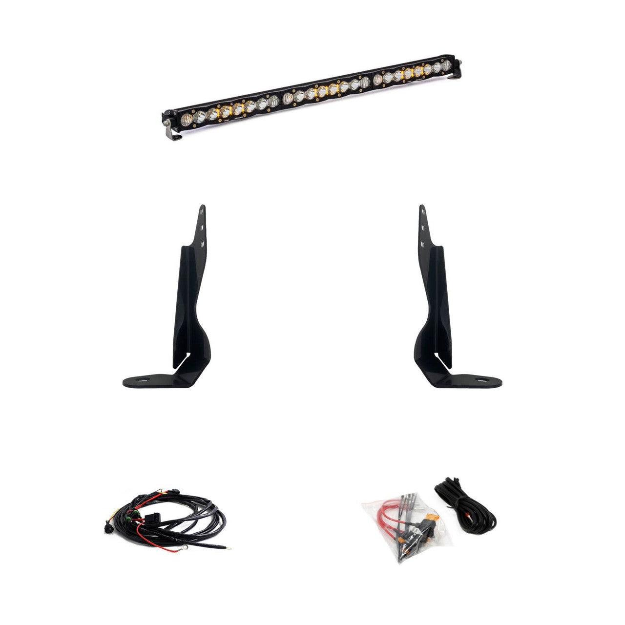 Baja Designs S8 30 Inch Grille Light Bar Kit - GMC 2020-22 Sierra 2500HD-3500HD - Apollo Off-Road