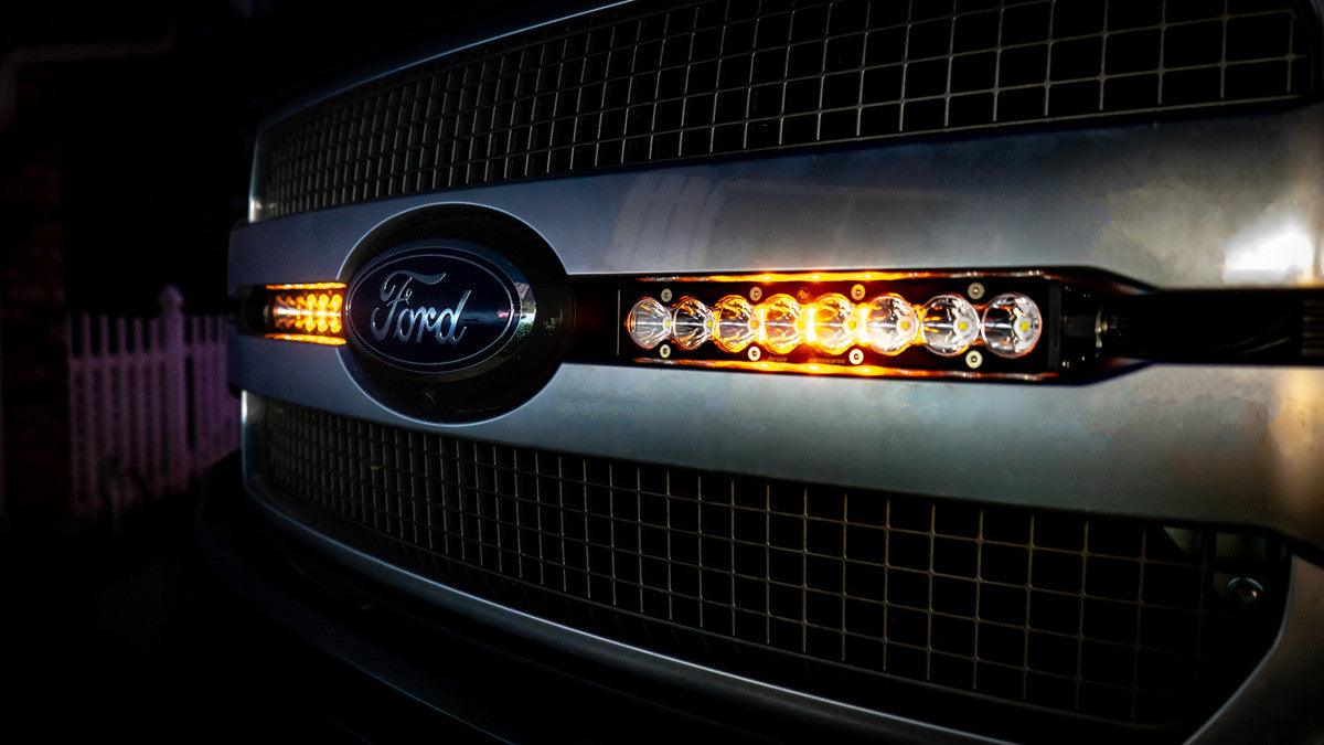Baja Designs S8 Dual 10 Inch Grille Light Bar Kit - Ford 2018-20 F-150 - Apollo Off-Road