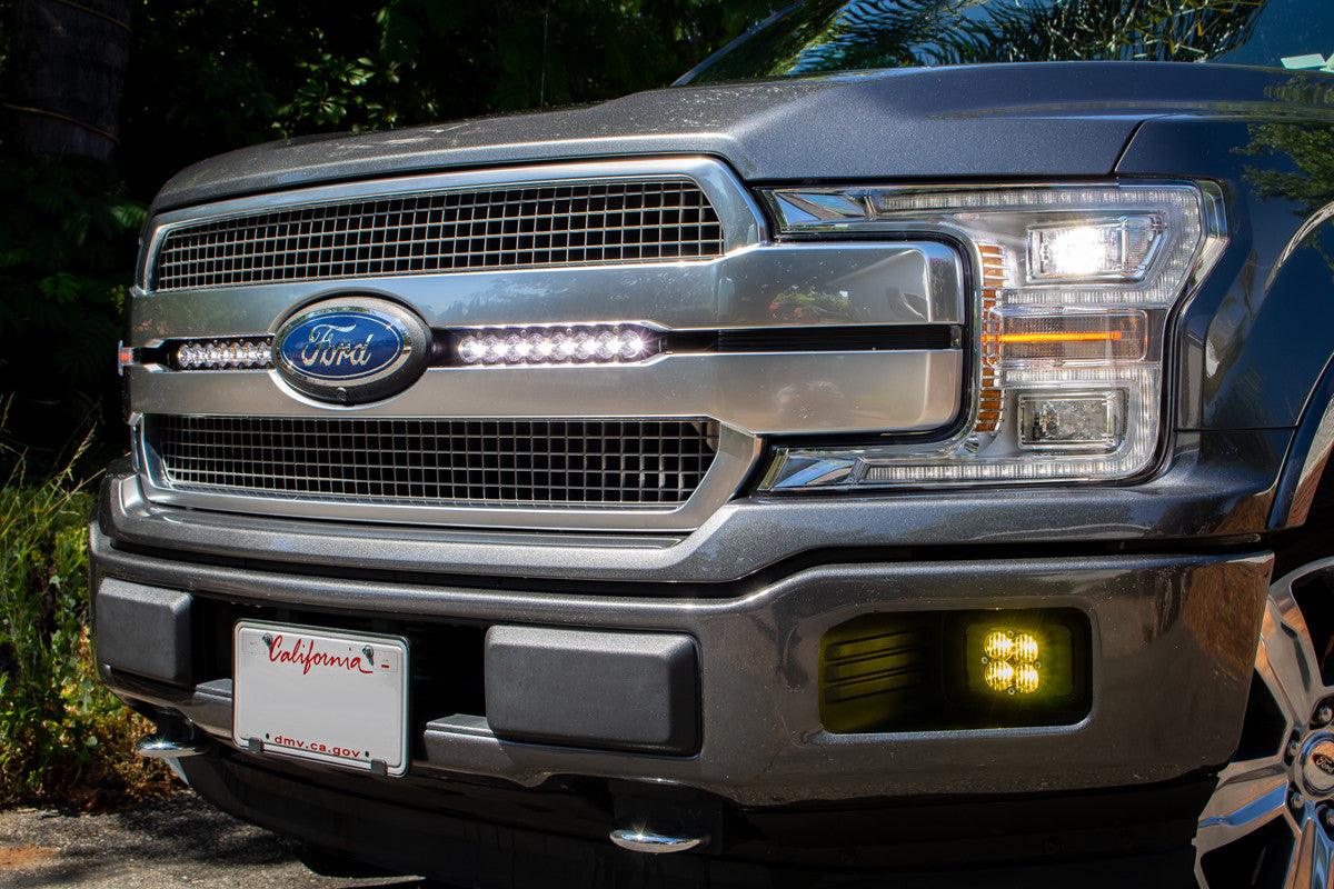 Baja Designs S8 Dual 10 Inch Grille Light Bar Kit - Ford 2018-20 F-150 - Apollo Off-Road