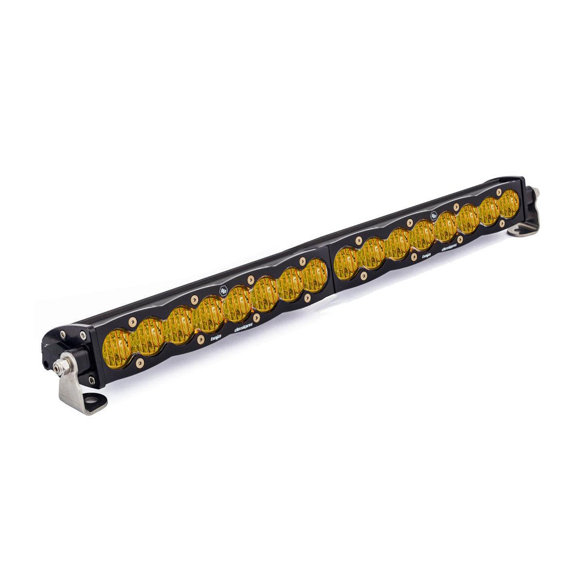 Baja Designs S8 Straight LED Light Bar, Wide Cornering Pattern, Amber, 20 Inch - Apollo Off-Road