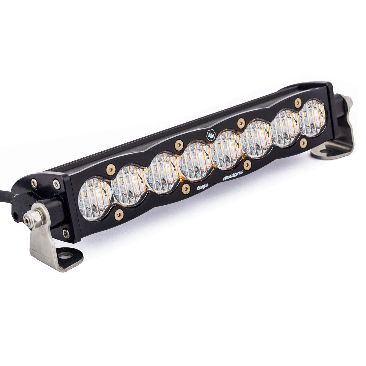 Baja Designs S8 Straight LED Light Bar, Wide Cornering Pattern, Clear, 10 Inch - Apollo Off-Road
