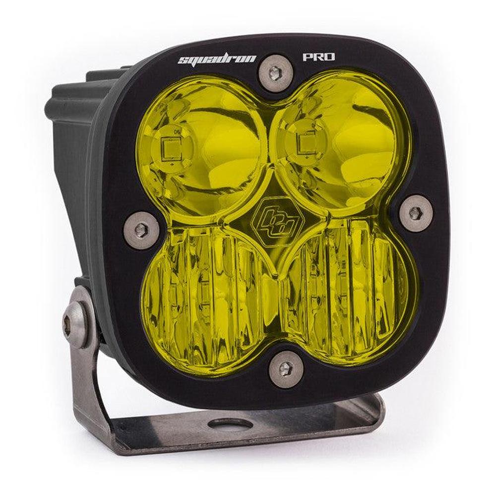 Baja Designs Squadron Pro Black LED Light Pod, Driving-Combo Pattern, Amber - Apollo Off-Road
