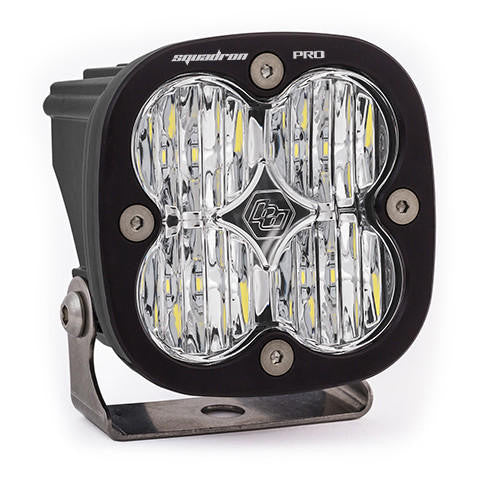 Baja Designs Squadron Pro Black LED Light Pod, Wide-Cornering Pattern, Clear - Apollo Off-Road