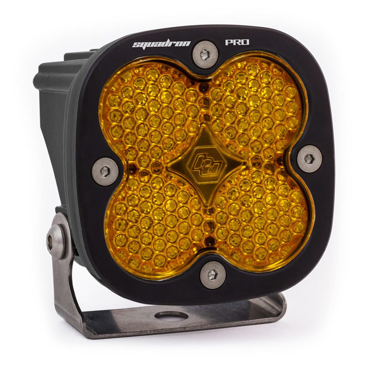 Baja Designs Squadron Pro Black LED Light Pod, Work-Scene Pattern, Amber - Apollo Off-Road