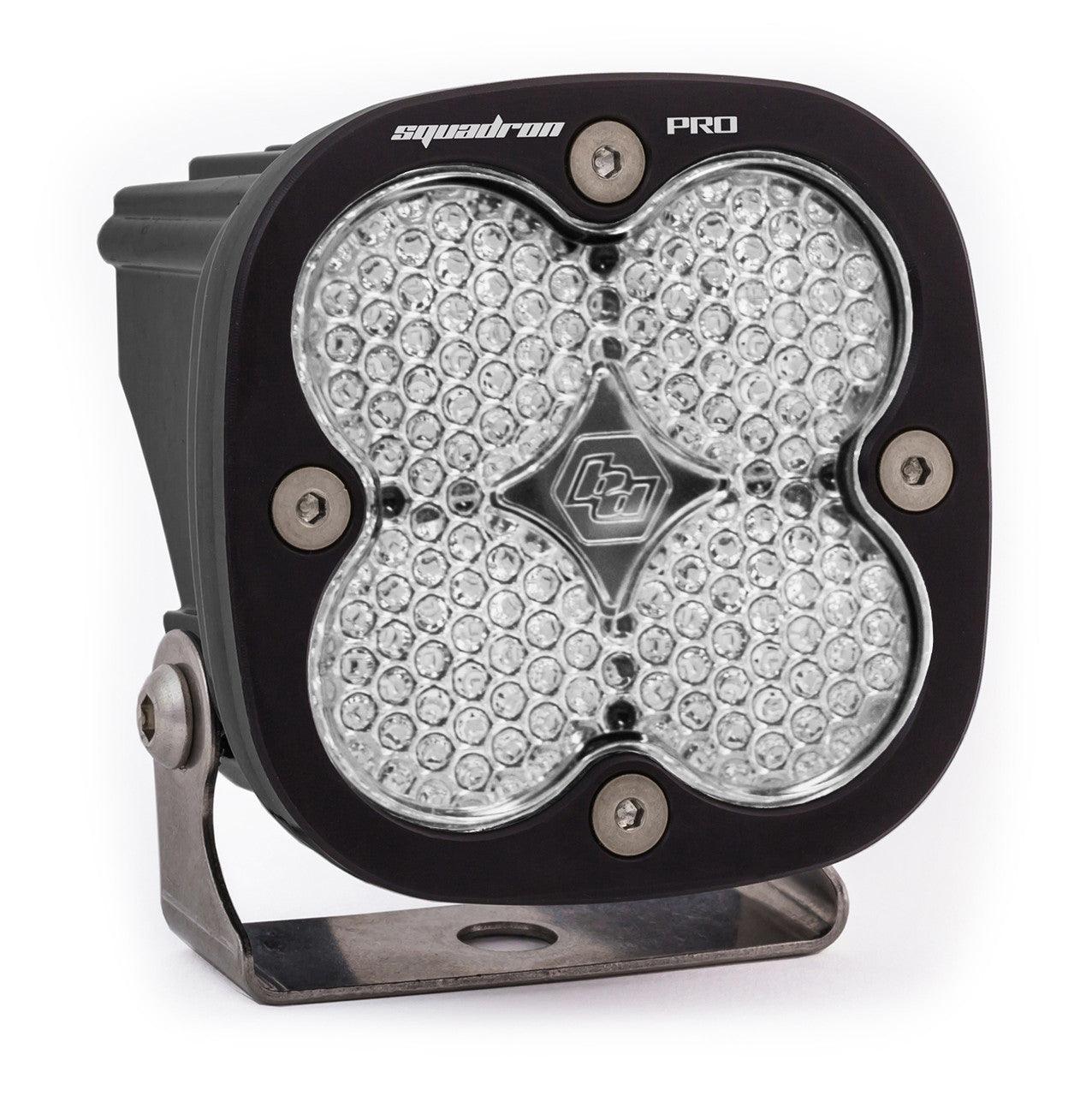 Baja Designs Squadron Pro Black LED Light Pod, Work-Scene Pattern, Clear - Apollo Off-Road
