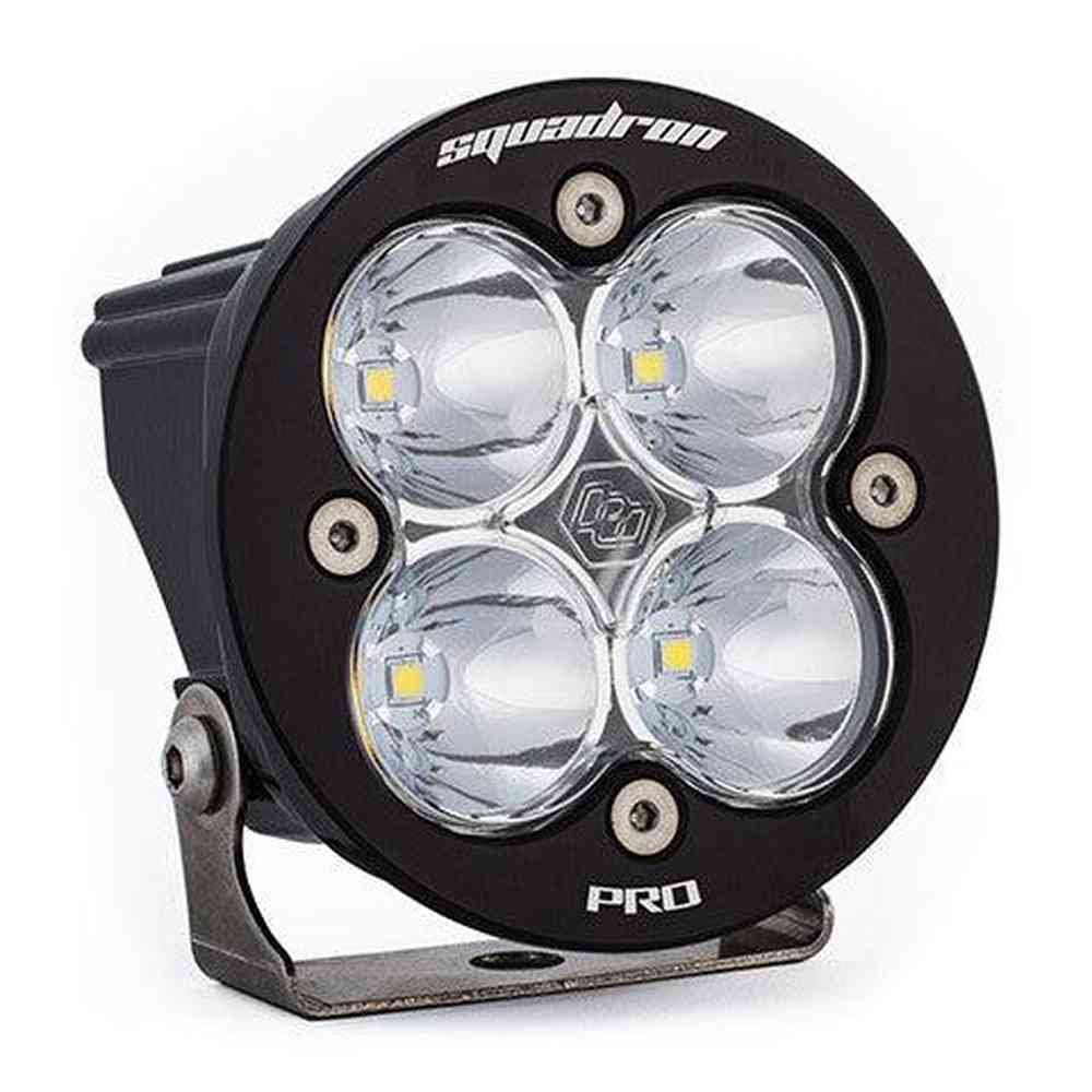 Baja Designs Squadron-R Pro Black LED Light Pod, Spot Pattern, Clear - Apollo Off-Road