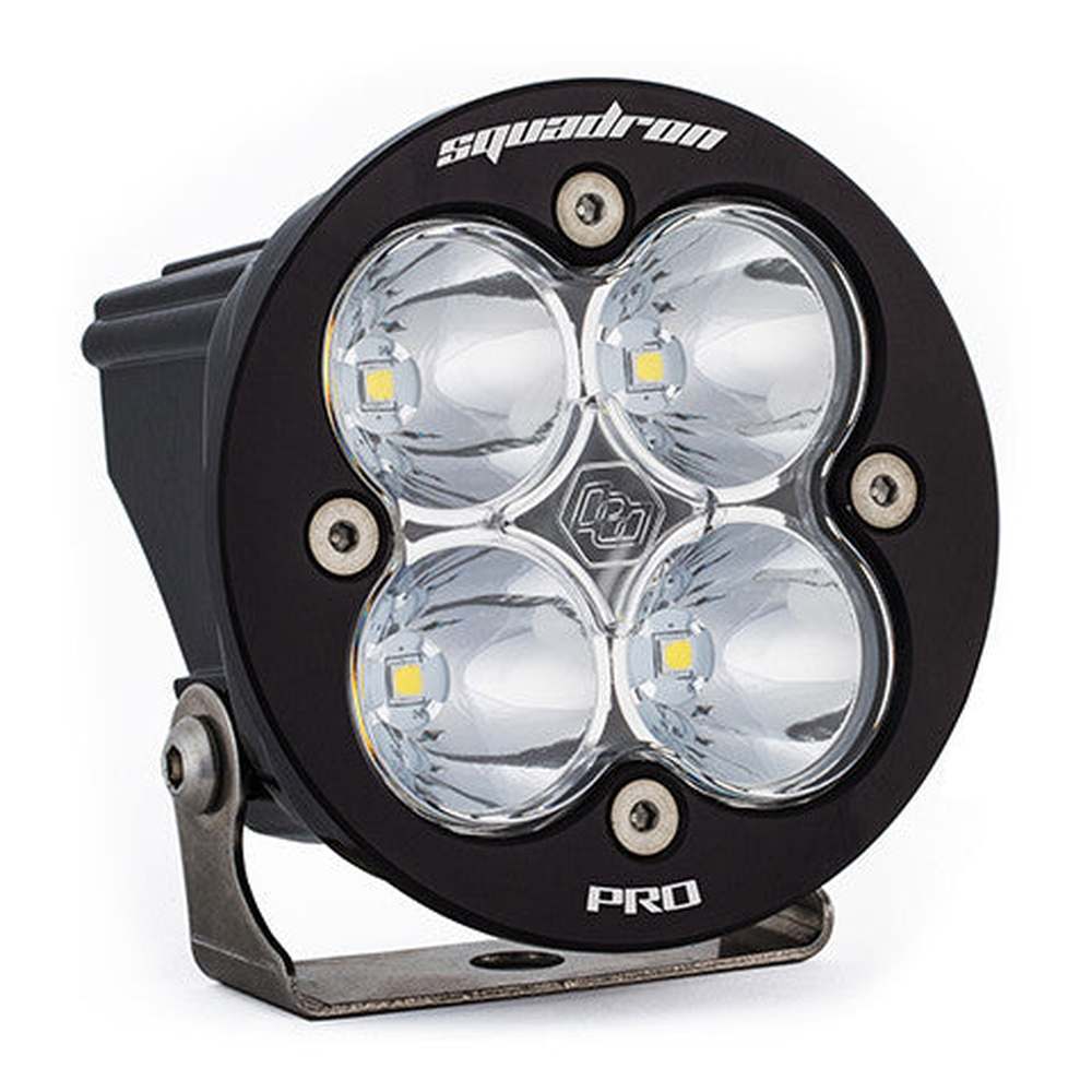 Baja Designs Squadron-R Pro Black LED Light Pod, Work-Scene Pattern, Clear - Apollo Off-Road
