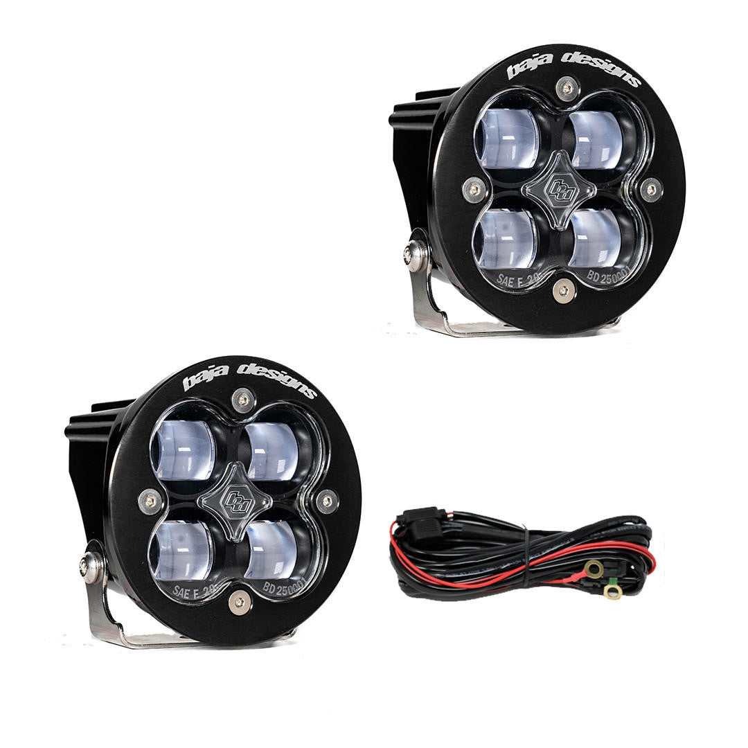 Baja Designs Squadron-R SAE Pair LED Spot Clear - Apollo Off-Road
