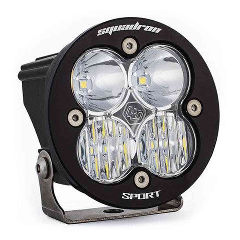 Baja Designs Squadron-R Sport Black LED Light Pod, Driving-Combo Pattern, Clear - Apollo Off-Road