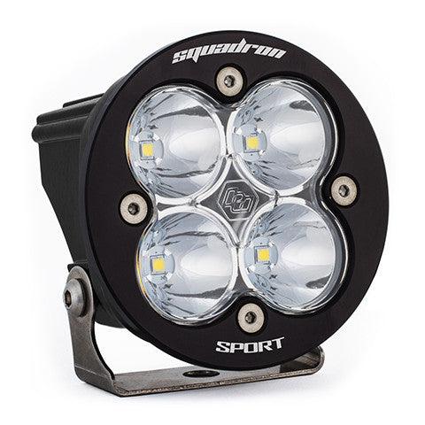 Baja Designs Squadron-R Sport Black LED Light Pod, Work-Scene Pattern, Clear - Apollo Off-Road