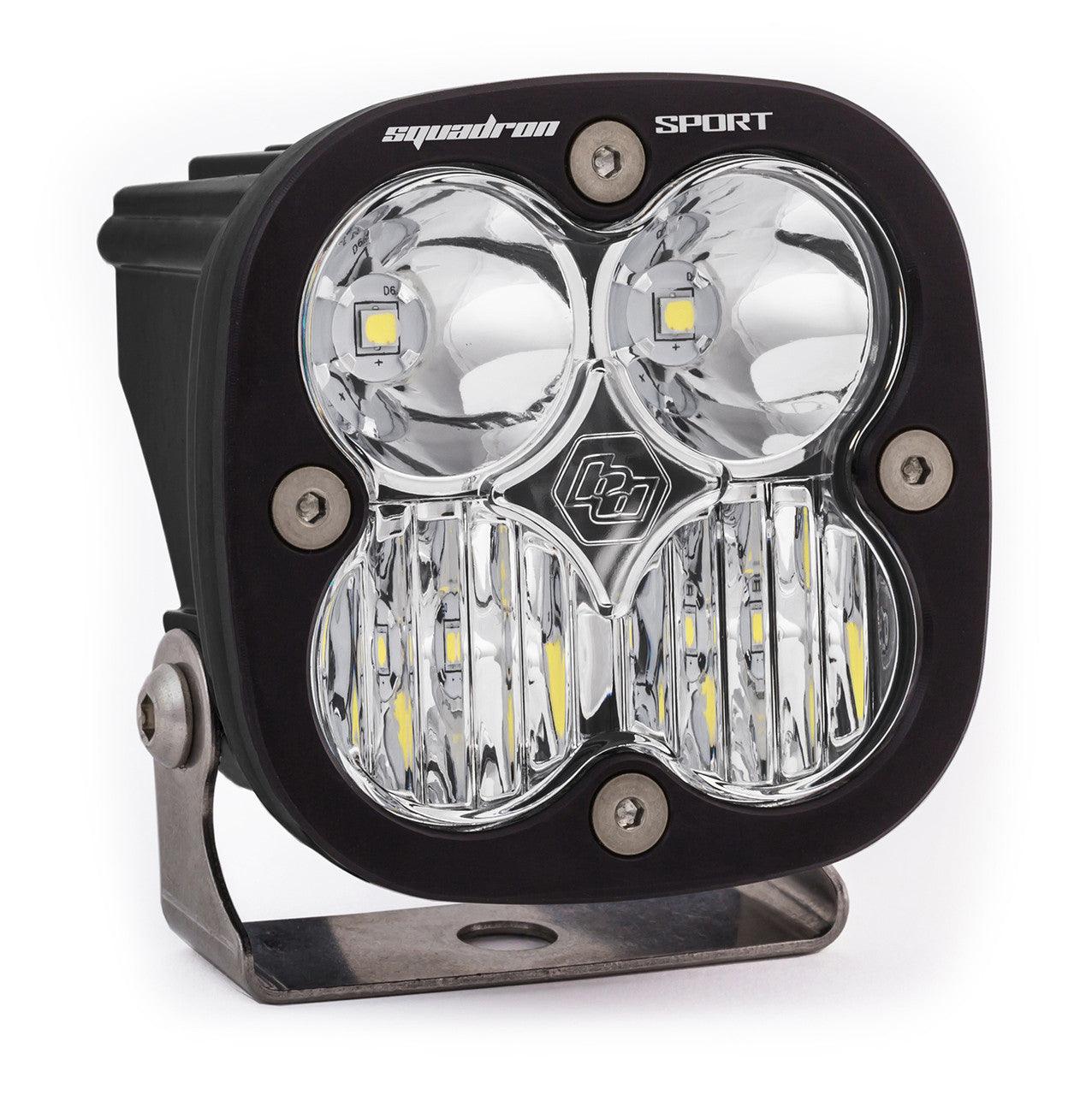 Baja Designs Squadron Sport Black LED Light Pod, Driving-Combo Pattern, Clear - Apollo Off-Road