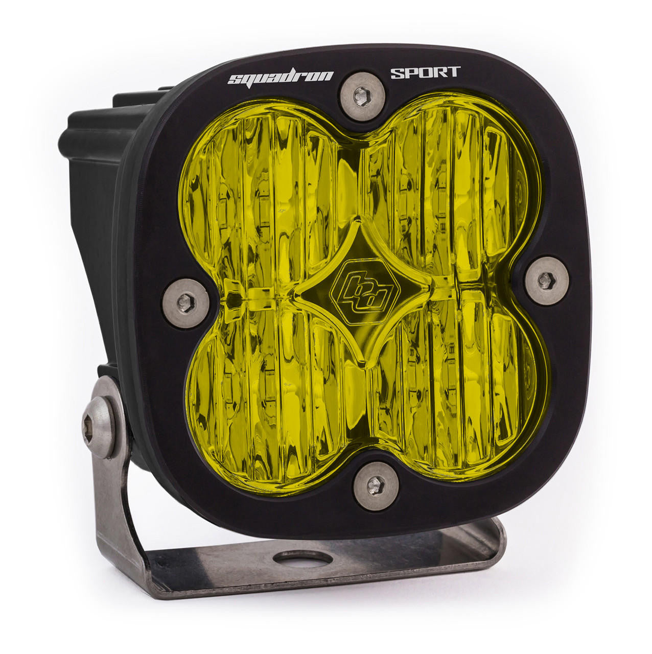 Baja Designs Squadron Sport Black LED Light Pod, Wide Cornering Pattern, Amber - Apollo Off-Road