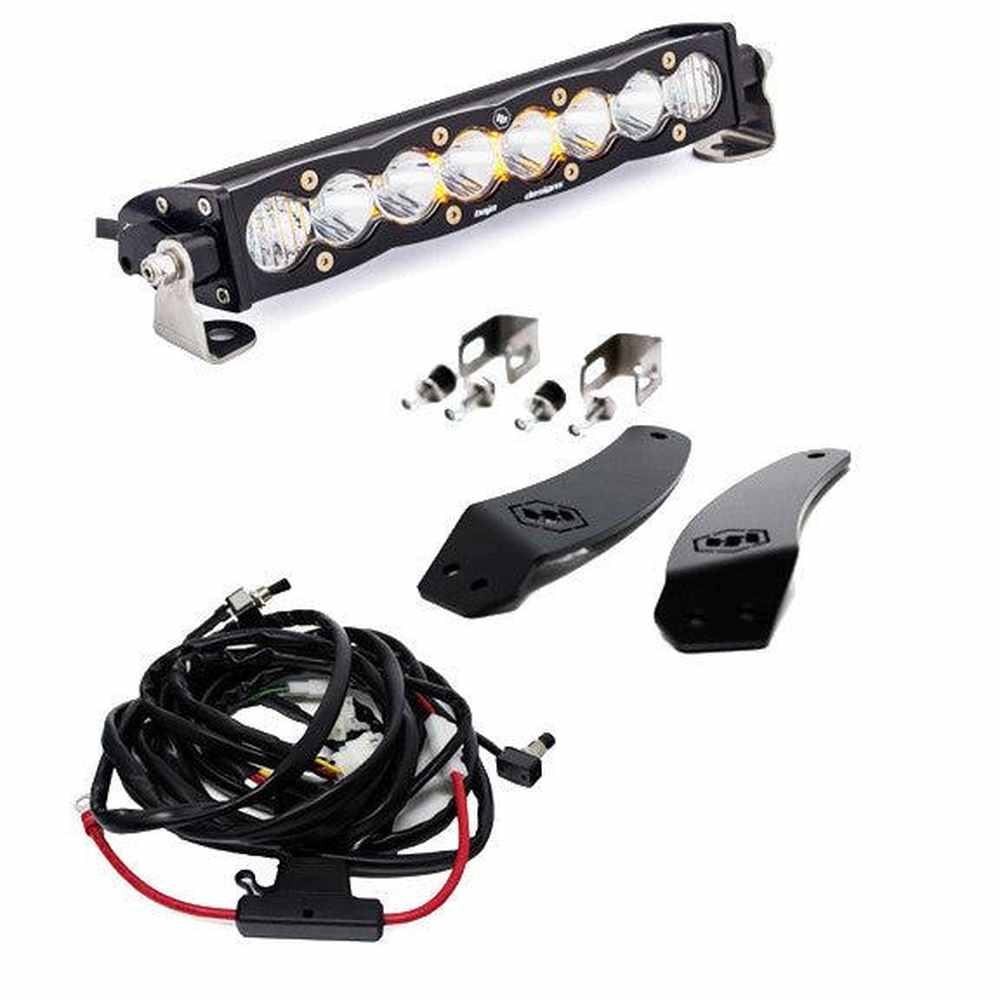 Baja Designs Textron-Arctic Cat S8 10 Inch Grille Mount Light Bar Kit - Arctic Cat 2020-21 Wildcat XX, Textron 2018-19 Wildcat XX - Apollo Off-Road