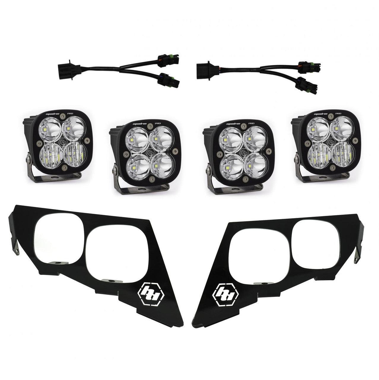 Baja Designs Textron-Arctic Cat Squadron Pro Headlight Kit - Arctic Cat 2020-21 Wildcat XX, Textron 2018-19 Wildcat XX - Apollo Off-Road