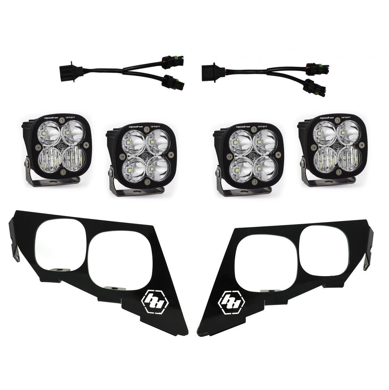 Baja Designs Textron-Arctic Cat Squadron Sport Headlight Kit - Arctic Cat 2020-21 Wildcat XX, Textron 2018-19 Wildcat XX - Apollo Off-Road
