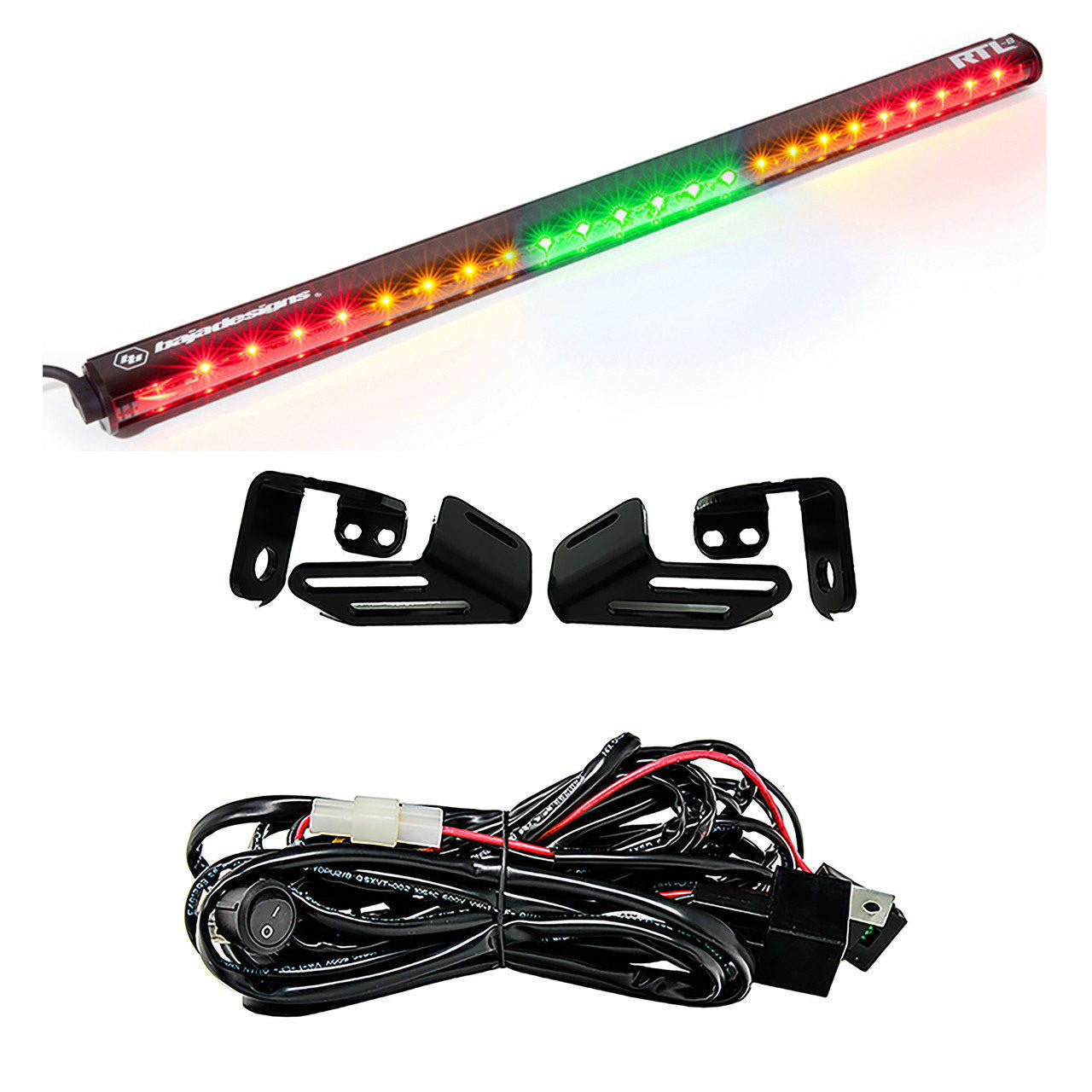 Baja Designs Textron RTL-Green 30 inch Rear Tail No Turn Signal Light Kit - Textron 2018 Wildcat XX - Apollo Off-Road