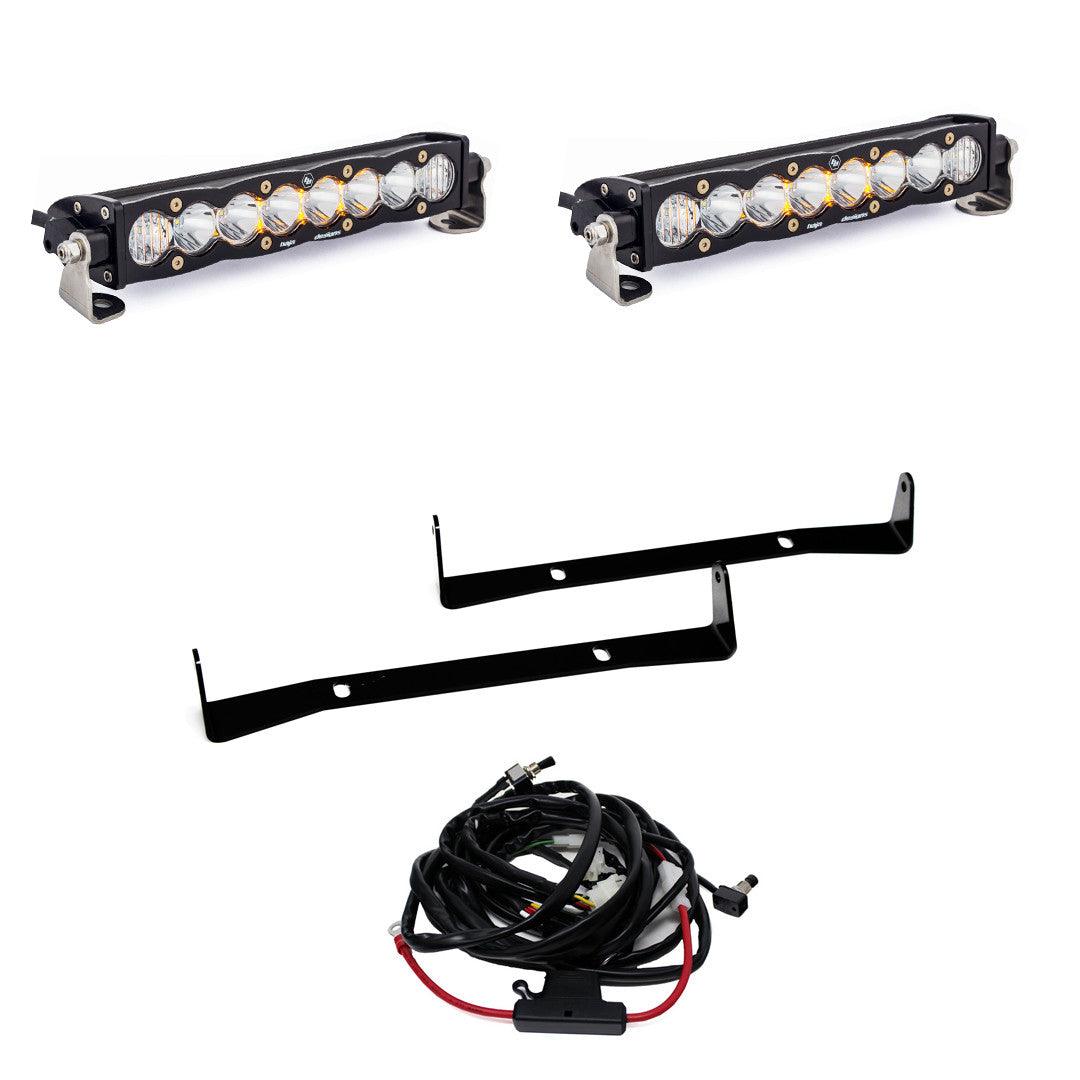 Baja Designs Toyota S8 Dual 10 Inch Grille Upper Light Kit - Toyota 2014-18 4Runner TRD - Apollo Off-Road