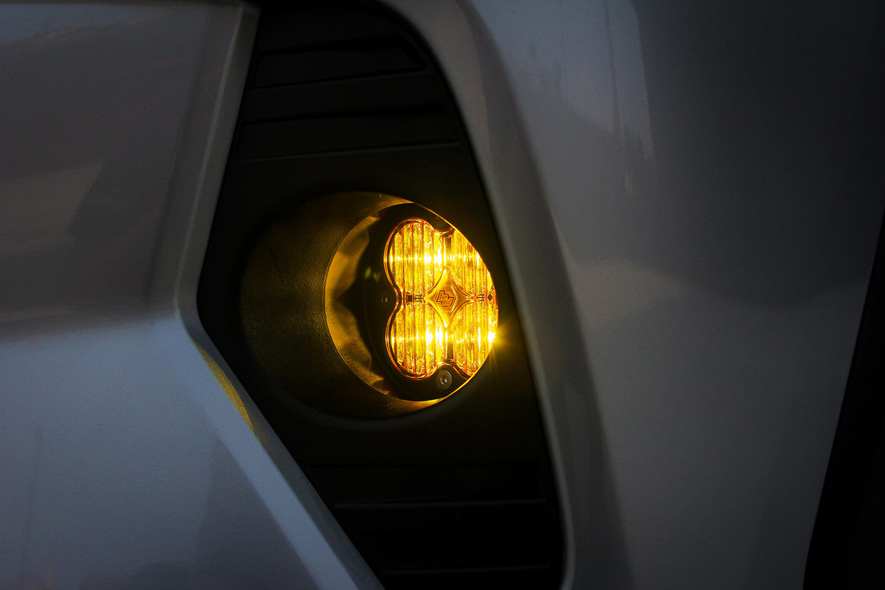 Baja Designs Toyota Squadron-R Sport Amber Fog Pocket Light Kit - Toyota 2016-21 RAV4, 2014-19 Highlander - Apollo Off-Road
