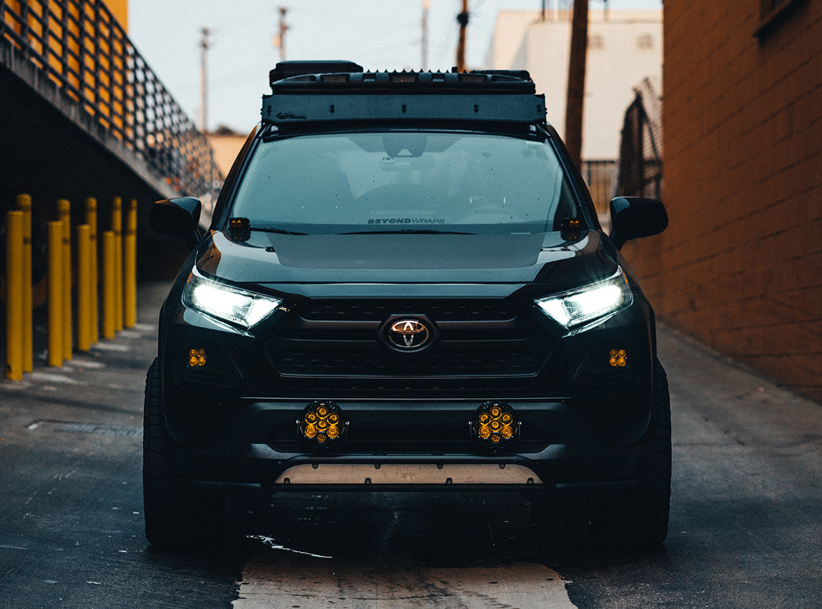 Baja Designs Toyota Squadron-R Sport Amber Fog Pocket Light Kit - Toyota 2016-21 RAV4, 2014-19 Highlander - Apollo Off-Road