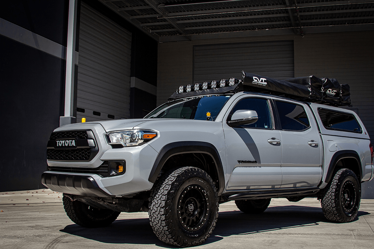 Baja Designs Toyota XL-Linkable 7-Light Roof Light Bar Kit For Prinsu-Sherpa Rack- Toyota 2010-22 4Runner, 2007-14 FJ Cruiser, 2005-22 Tacoma, 2007-21 Tundra - Apollo Off-Road