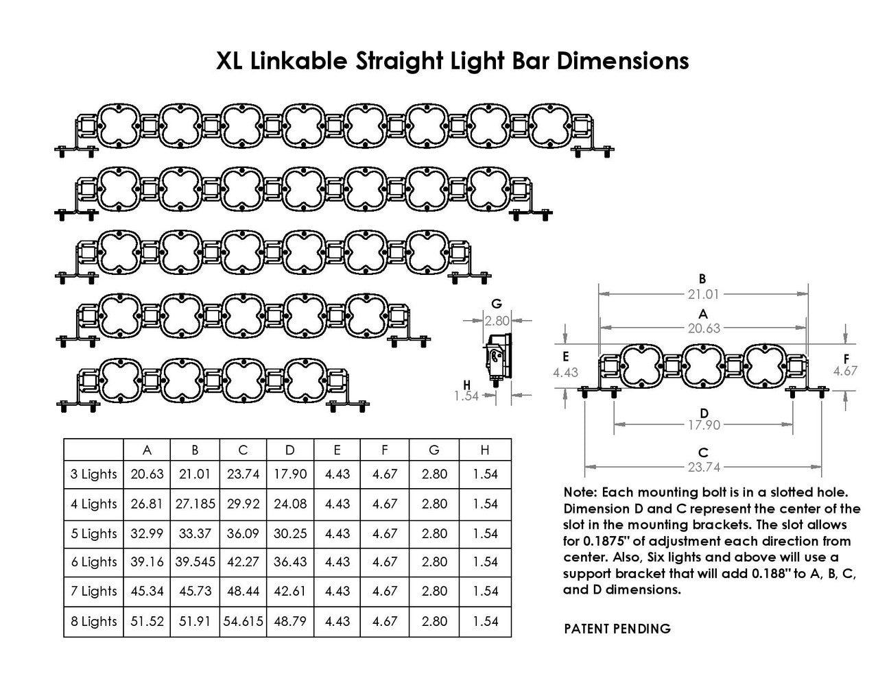 Baja Designs XL-Linkable 4-Light LED Light Bar - Apollo Off-Road