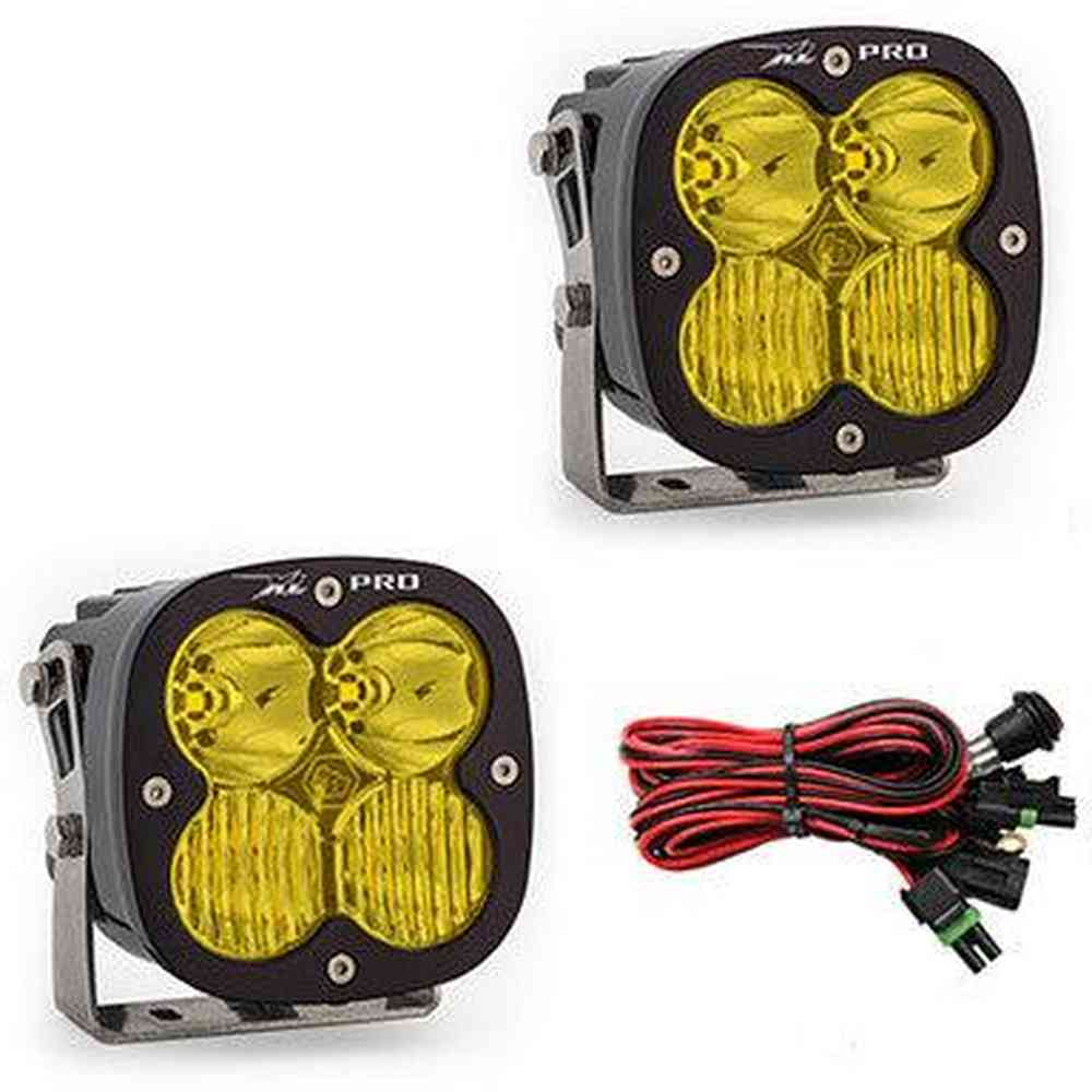 Baja Designs XL Pro LED Light Pod Pair, Driving-Combo Pattern, Amber - Apollo Off-Road
