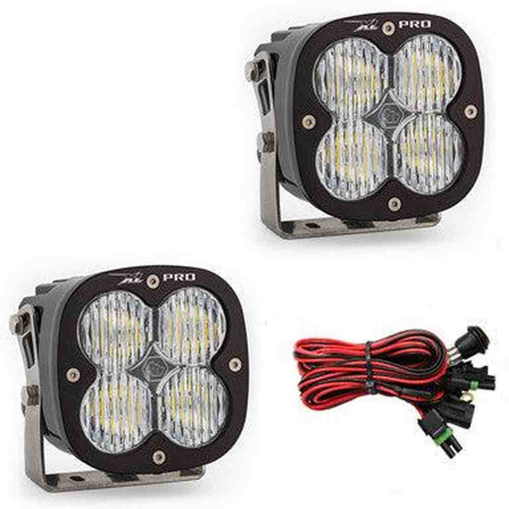 Baja Designs XL Pro LED Light Pod Pair, Wide Cornering Pattern, Clear - Apollo Off-Road