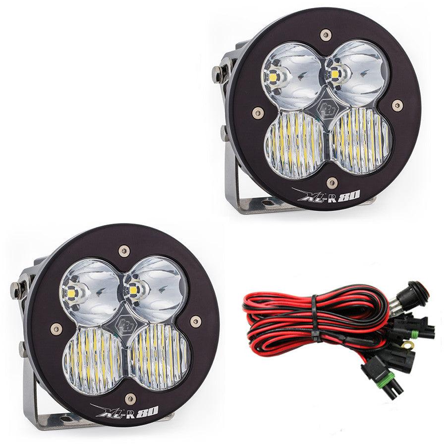 Baja Designs XL-R 80 LED Light Pod Pair, Driving-Combo Pattern, Clear - Apollo Off-Road