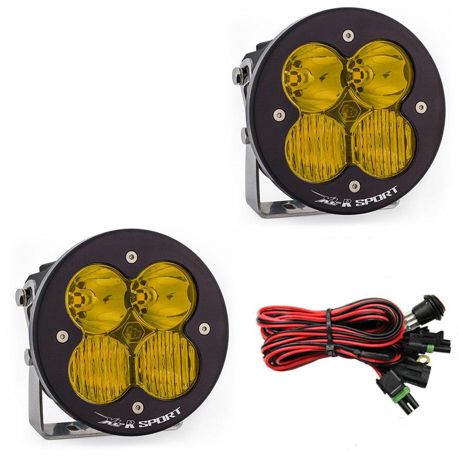 Baja Designs XL-R Sport LED Light Pod Pair, Driving-Combo Pattern, Amber - Apollo Off-Road