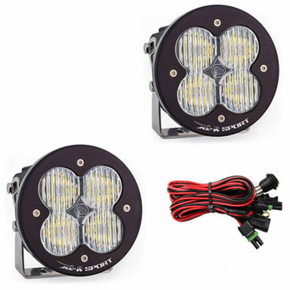 Baja Designs XL-R Sport LED Light Pod Pair, Wide Cornering Pattern, Clear - Apollo Off-Road