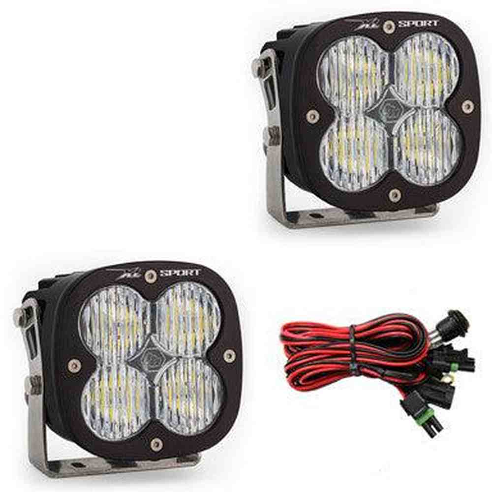 Baja Designs XL Sport LED Light Pod Pair, Wide Cornering Pattern, Clear - Apollo Off-Road