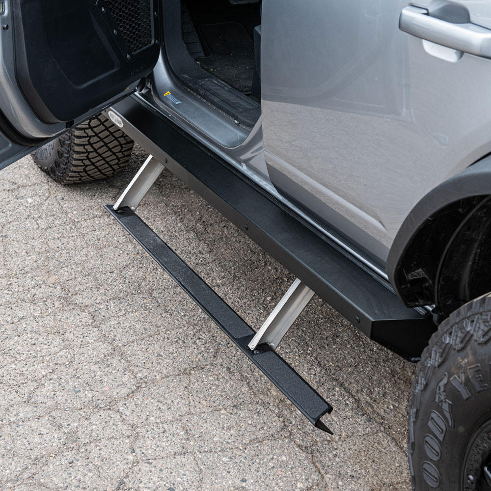 Bronco Side Step Sliders For 21-Pres Bronco 4 Door Models Set - Apollo Off-Road