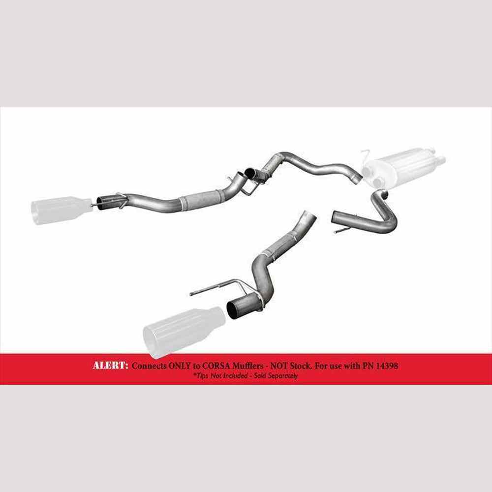 Cat-Back Conversion Dual Rear 17-Present Ford F150 Raptor EcoBoost 3.5L V6 Turbo Stainless Steel - Apollo Off-Road
