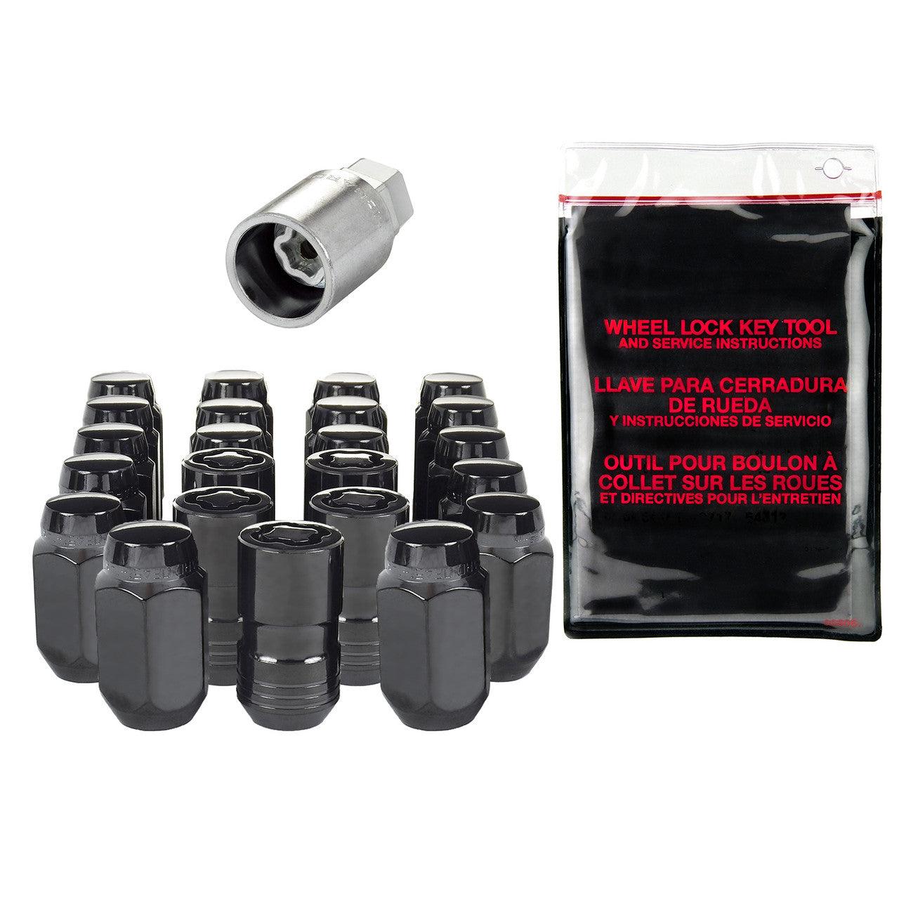 Cone Seat Exposed Style 23-Piece Wheel Installation Kit-Black 84585BK - Apollo Off-Road