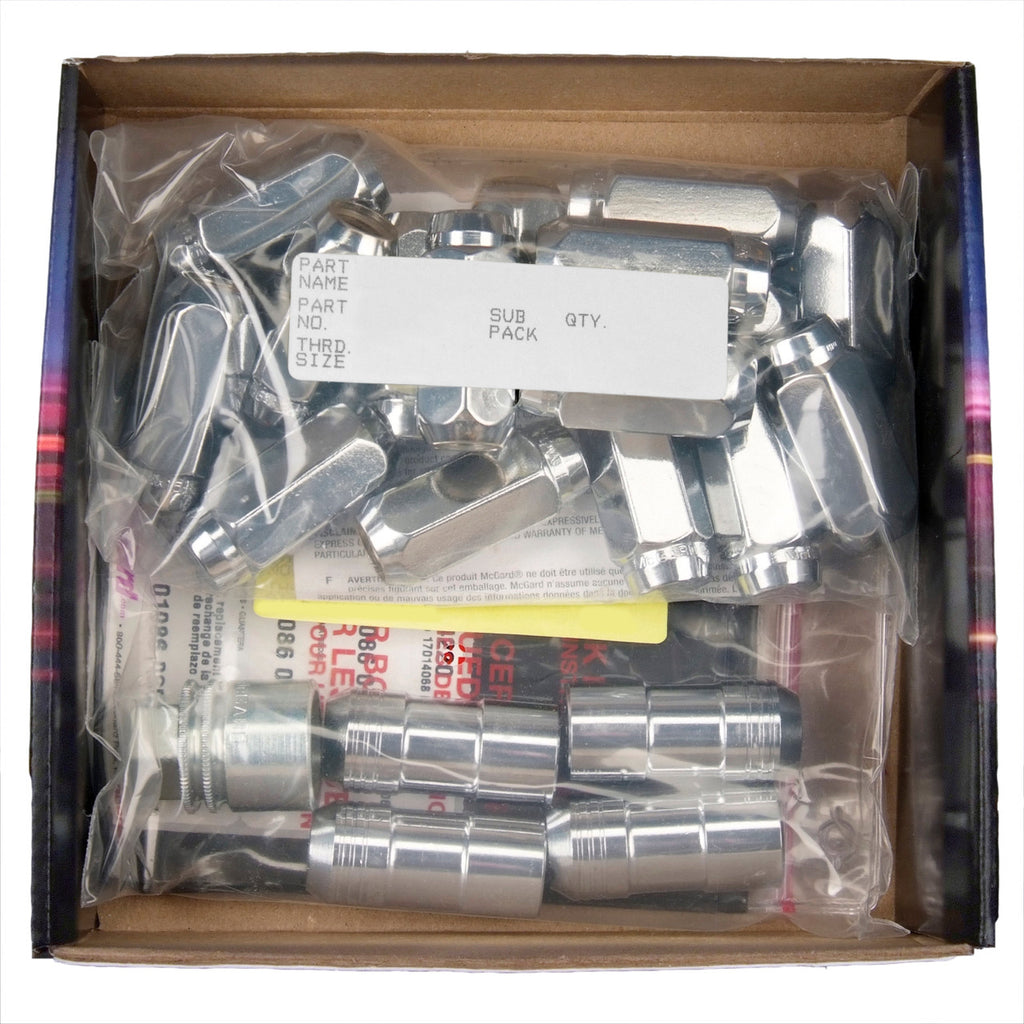 Cone Seat Exposed Style 23-Piece Wheel Installation Kit-Chrome 84585 - Apollo Off-Road