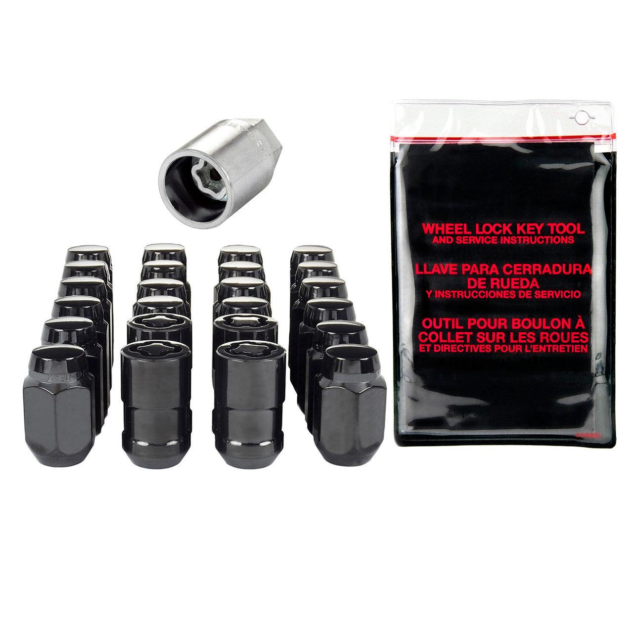 Cone Seat Exposed Style Wheel Installation Kit-Black 84631 - Apollo Off-Road