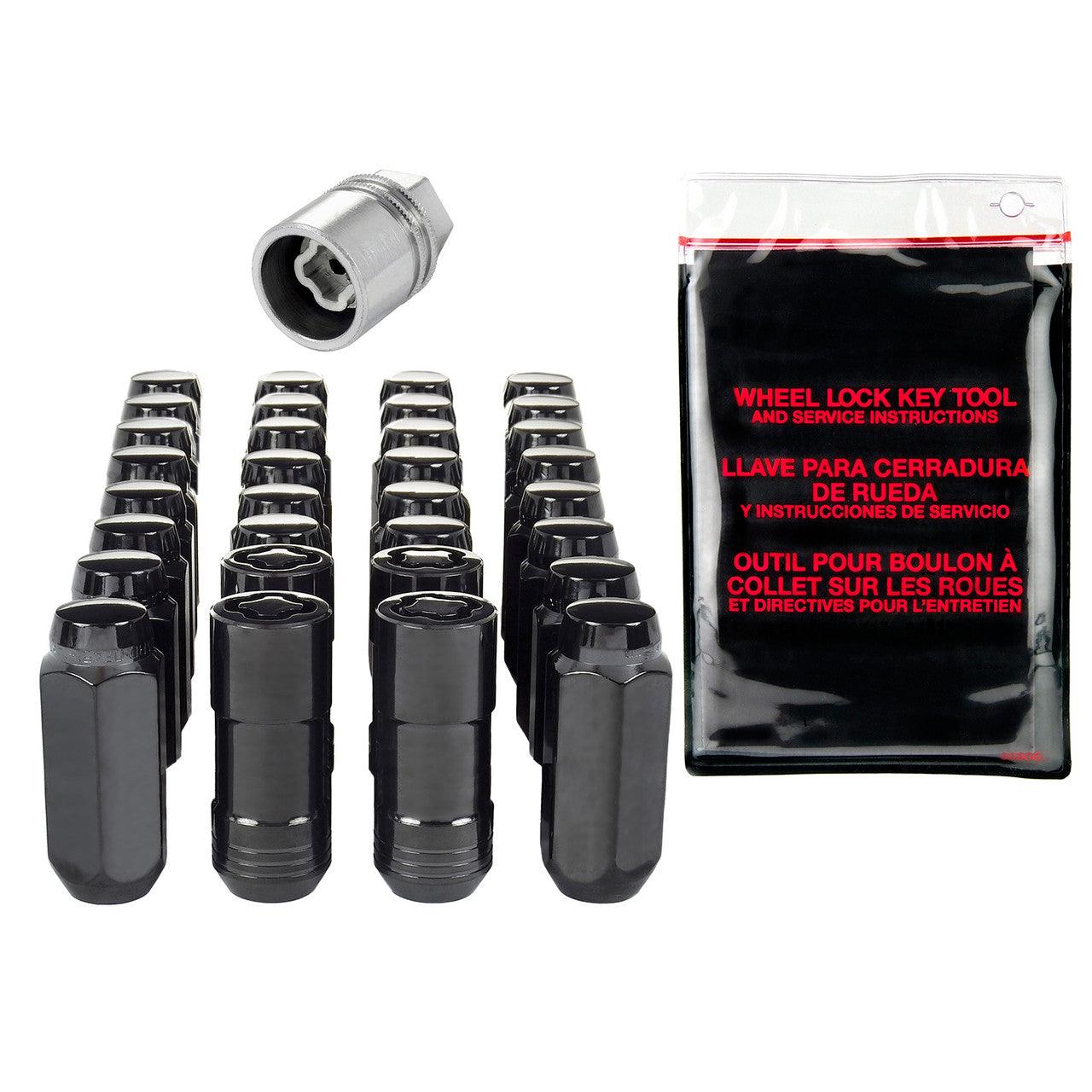 Cone Seat Exposed Style Wheel Installation Kit-Black 84817 - Apollo Off-Road