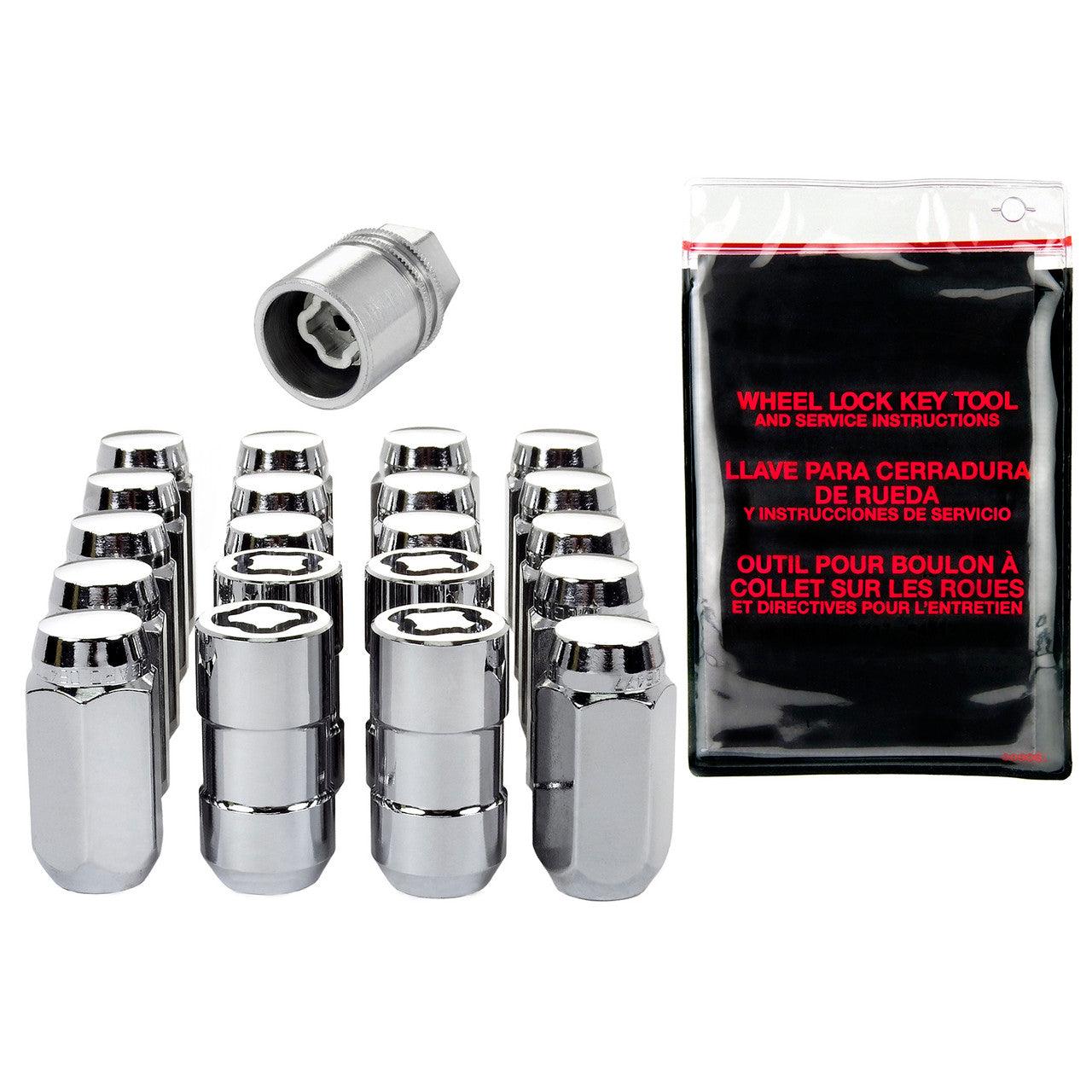 Cone Seat Exposed Style Wheel Installation Kit-Chrome 84508 - Apollo Off-Road