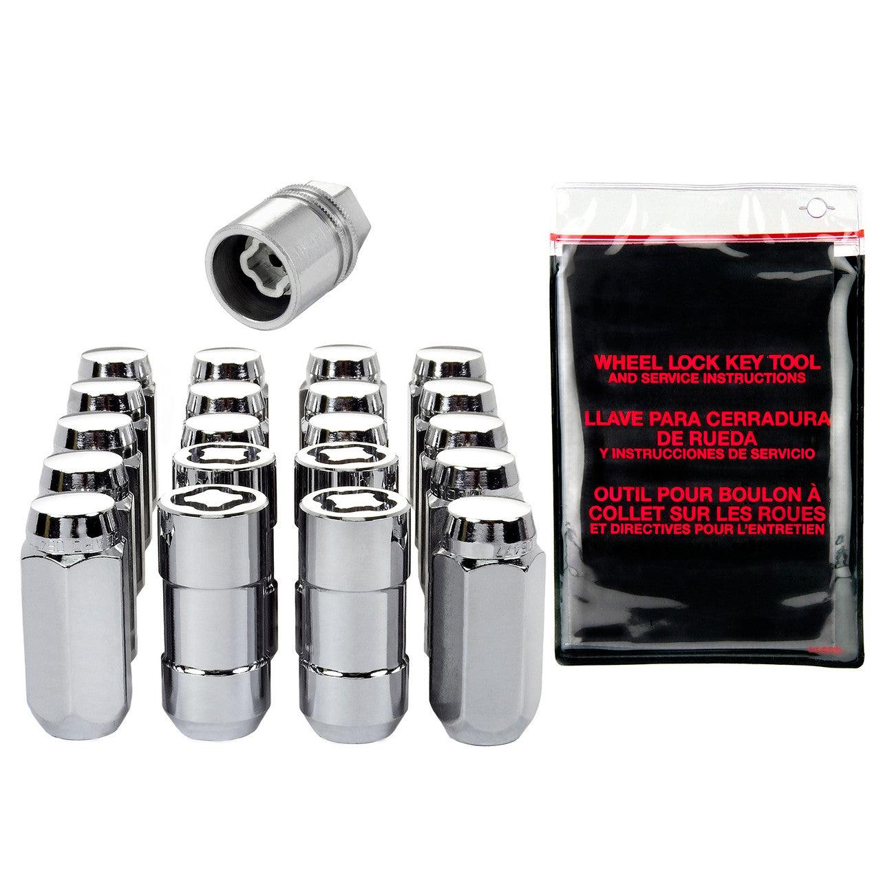 Cone Seat Exposed Style Wheel Installation Kit-Chrome 84560 - Apollo Off-Road