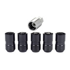 Cone Seat Exposed Style Wheel Locks-Black-5 Lock Set 24516 - Apollo Off-Road